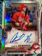 Austin Hendrick [Refractor] #CPA-AH Baseball Cards 2021 Bowman Chrome Prospect Autographs Prices