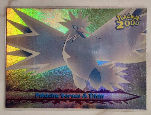 Pikachu Versus a Titan [Rainbow Foil] #34 Pokemon 2000 Topps Movie