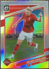 Erling Haaland [Optic Holo] Soccer Cards 2021 Panini Donruss Road to Qatar Prices
