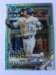 Bobby Witt Jr. [Aqua Refractor Mega Box Mojo] #BCP-1 Baseball Cards 2021 Bowman Chrome Prospects Prices