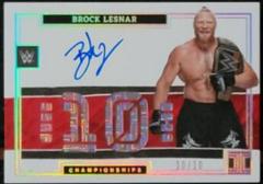 Brock Lesnar Wrestling Cards 2022 Panini Impeccable WWE Championship Debut Autographs Prices
