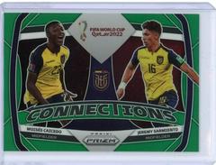 Jeremy Sarmiento, Moises Caicedo [Green] #4 Soccer Cards 2022 Panini Prizm World Cup Connections Prices