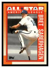 Bret Saberhagen #393 Baseball Cards 1990 Topps Tiffany Prices