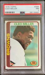 Cleo Miller #394 Football Cards 1978 Topps Prices