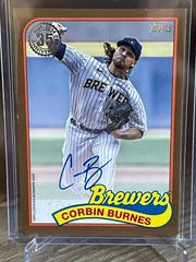 Corbin Burnes [Gold] Baseball Cards 2024 Topps 1989 Autograph Prices