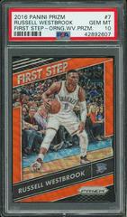 Russell Westbrook [Orange Wave Prizm] Basketball Cards 2016 Panini Prizm First Step Prices