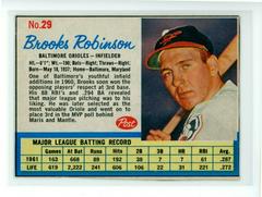 Brooks Robinson [Hand Cut] #29 Baseball Cards 1962 Post Cereal Prices