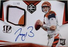 Joe Burrow [Patch Autograph Ruby] #101 Football Cards 2020 Panini Limited Prices