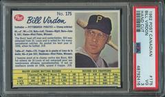 Bill Virdon [Hand Cut] #175 Baseball Cards 1962 Post Canadian Prices
