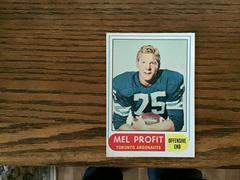 Mel Profit Football Cards 1968 O Pee Chee CFL Prices