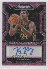Kris Murray [Pink Circles] #CP-KMU Basketball Cards 2022 Panini Prizm Draft Picks College Penmanship Autographs Prices