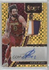 Ricky Rubio [Gold Prizm] Basketball Cards 2021 Panini Select Autograph Memorabilia Prices