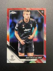 Matthijs De Ligt [Red Refractor] #61 Soccer Cards 2021 Topps Chrome UEFA Champions League Prices