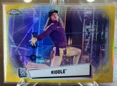 Riddle [Gold Refractor] Wrestling Cards 2021 Topps Chrome WWE Image Variations Prices