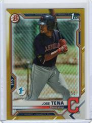 Jose Tena [Gold Foil] #BFE-128 Baseball Cards 2021 Bowman 1st Edition Prices