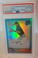 Trea Turner [Aqua] #RR-TT Baseball Cards 2016 Panini Donruss Optic Rated Rookies Signatures Prices