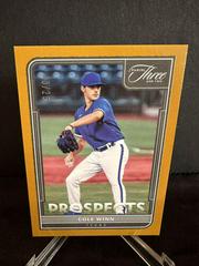 Cole Winn [Gold] #P-15 Baseball Cards 2022 Panini Three and Two Prospects Prices