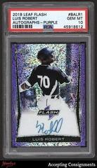Luis Robert [Purple] #BA-LR1 Baseball Cards 2018 Leaf Flash Autographs Prices