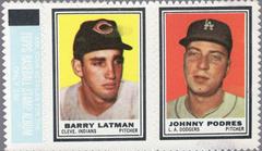 Barry Latman [Johnny Podres] Baseball Cards 1962 Topps Stamp Panels Prices
