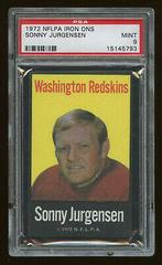 Sonny Jurgensen Football Cards 1972 NFLPA Iron Ons Prices