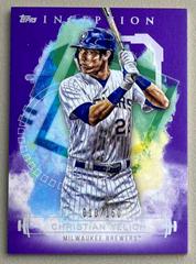 Christian Yelich [Purple] #21 Baseball Cards 2019 Topps Inception Prices