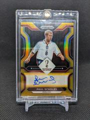 Paul Scholes [Gold] #S-PSC Soccer Cards 2022 Panini Prizm World Cup Signatures Prices