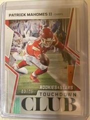 Patrick Mahomes II [Green] #TD-2 Football Cards 2022 Panini Rookies & Stars Touchdown Club Prices