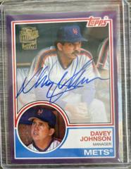Davey Johnson [Purple] Baseball Cards 2022 Topps Archives 1983 Fan Favorites Autographs Prices
