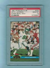 Keith Jackson [Super Bowl XXVI] #230 Football Cards 1991 Stadium Club Prices
