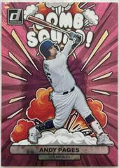 Andy Pages [Pink Fireworks] #BS6 Baseball Cards 2023 Panini Donruss Bomb Squad Prices