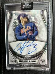 Francisco alvarez Baseball Cards 2023 Topps Chrome Black Ivory Autographs Prices