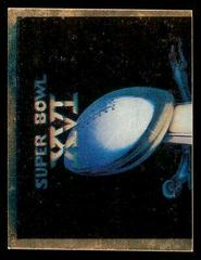 Super Bowl XVI [Theme Art Trophy] #3 Football Cards 1982 Topps Stickers Prices
