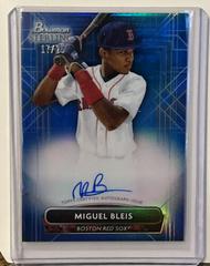 Miguel Bleis [Blue] #PA-MB Baseball Cards 2022 Bowman Sterling Prospect Autographs Prices