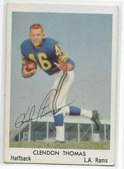 Clendon Thomas #15 Football Cards 1959 Bell Brand Rams Prices
