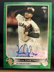 Kervin Castro [Green] #CA-KC Baseball Cards 2022 Topps Chrome Logofractor Autographs Prices