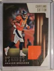 Courtland Sutton #12 Football Cards 2018 Panini Playbook X's and O's Prices