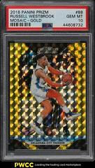 Russell Westbrook [Gold] Basketball Cards 2018 Panini Prizm Mosaic Prices