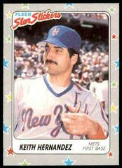 Keith Hernandez Baseball Cards 1988 Fleer Star Stickers Prices