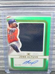 Jose Altuve [Green] Baseball Cards 2023 Topps Definitive Autograph Relic Collection Prices