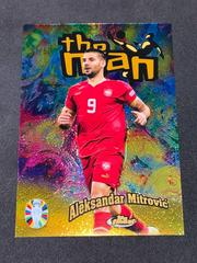 Aleksandar Mitrovic [Gold Refractor] #TM-AM Soccer Cards 2023 Topps Finest Road To UEFA EURO The Man Prices