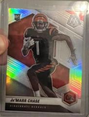Ja'Marr Chase [Silver] #307-V Football Cards 2021 Panini Mosaic Rookie Variations Prices