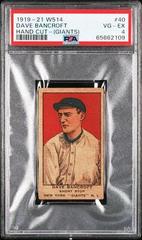 Dave Bancroft [Hand Cut Giants] #40 Baseball Cards 1919 W514 Prices