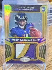 Zay Flowers [Gold] #NGJM-4 Football Cards 2023 Panini Certified New Generation Jerseys Mirror Prices