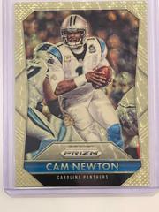 Cam Newton [Gold Vinyl Prizm] Football Cards 2015 Panini Prizm Prices