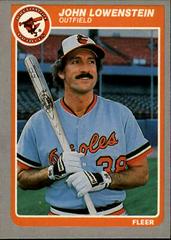 John Lowenstein Baseball Cards 1985 Fleer Prices
