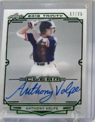 Anthony Volpe [Green Foil] #CA-AV2 Baseball Cards 2019 Leaf Trinity Clear Autograph Prices