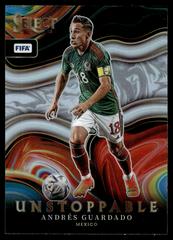 Andres Guardado #9 Soccer Cards 2022 Panini Select FIFA Unstoppable Prices