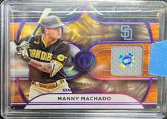 Manny Machado [Purple] #SOA-MMA Baseball Cards 2022 Topps Tribute Stamp of Approval Relics Prices