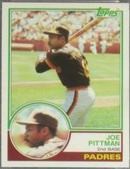 Joe Pittman #346 Baseball Cards 1983 Topps Prices
