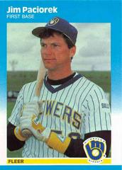 Jim Paciorek #U-95 Baseball Cards 1987 Fleer Update Prices